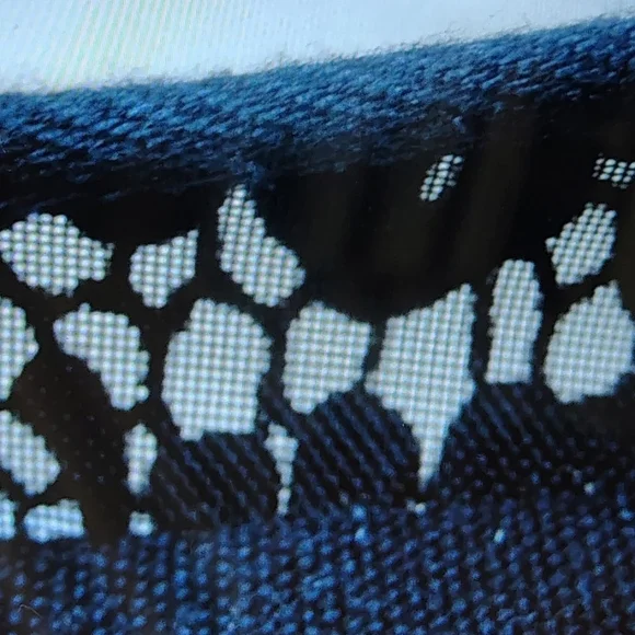 TORY BURCH JACKIE BLACK LACE CROCHET ESPADRILLE WEDGE GOLD LOGO WOMEN'S SIZE 8 - Picture 8 of 14